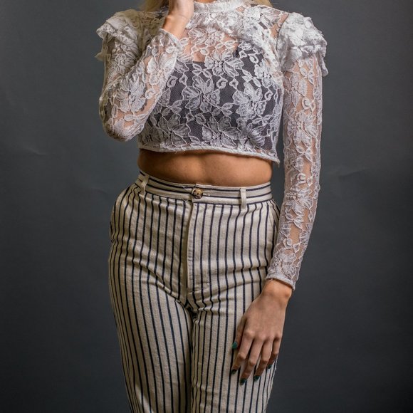 Madewell Denim - White Navy Chinos by Madewell